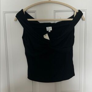 NEW off shoulder Twist Front Top